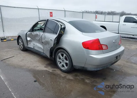 2003 Infiniti G35 Luxury Leather z USA, uszkodzony, nr VIN JNKCV51E63M310137